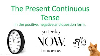 The Present Continuous Tense For ESOL Learners [upl. by Maryl546]