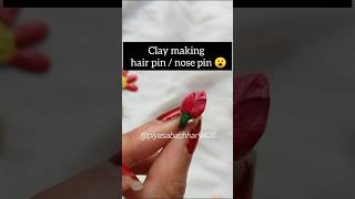 First time Clay Diya hair pin  nose pin banalam 🌸🥰❤️ karikuri making vairalshortcraftjewellary [upl. by Trout]