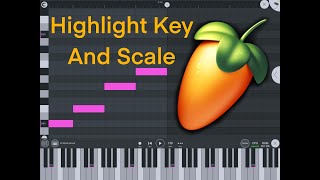 Highlighting scale in piano roll In fl studio mobile [upl. by Wayne90]