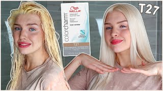 TESTING WELLA T27 MEDIUM BEIGE BLONDE what does it actually look like [upl. by Auohc]