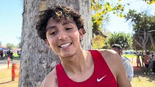 Maximo Zavaleta of ML King 2nd Place Jeff Swigart Boys 3Mile Sweepstakes at Inland Empire Challenge [upl. by Atikcir]