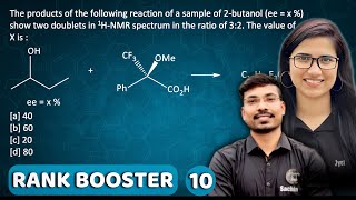 Rank Booster by J Chemistry  Enantiomeric Excess  Stereochemistry Organic Chemistry  CSIR NET [upl. by Grethel]