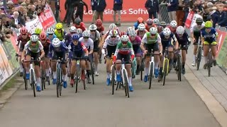 Cyclocross Beringen Women Elite 50fps 12 Oct 2024 [upl. by Ennovart]