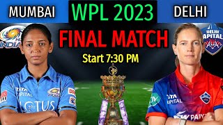 Women’s IPL 2023 Final Match  Mumbai Indians Women vs Delhi Capitals Women Final Match  Lineup [upl. by Suoicerp]