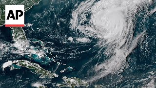 Hurricane Ernesto charges toward Bermuda [upl. by Ecirp]