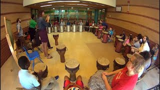 Deaf and hard of hearing students from around Milwaukee tap into West African Brazilian music [upl. by Nyladnek44]