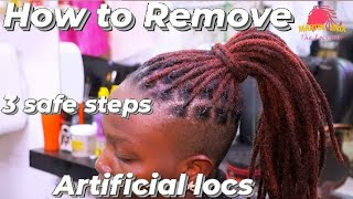 Easy amp Simple Steps of Undoing Temporary Dreads Without Hair BreakageHair Growth how to remove [upl. by Talbot]