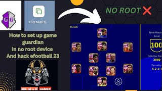 HOW TO USE GAME GUARDIAN AND HACK EFOOTBALL GET 110 RATED PLAYER SCRIPT  NO ROOT FULL PROCESS PES [upl. by Eneluj835]