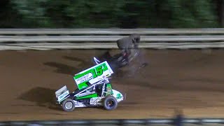 Austin Reed Flips Out Of Hagerstown Speedway [upl. by Merralee132]