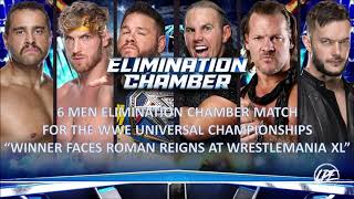 WWE Elimination Chamber 2024 6 Men Elimination Chamber  Fanmade Card Match [upl. by Wivinia]