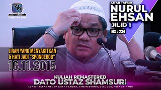 TNE1  161115  quotJiran Yang Menyakitkan amp Hati Jadi Spongebobquot  Ustaz Shamsuri Ahmad [upl. by Neala]