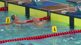 25 07 2017 SWIMMING HIGHLIGHTS MEN 50M SEMI FINAL DEAFLYMPICS 2017 [upl. by Bink]