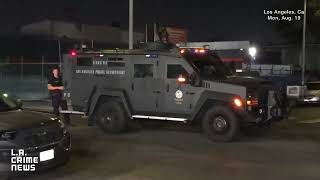 MAN W WEAPON BARRICADED  LOS ANGELES CA [upl. by Beard]