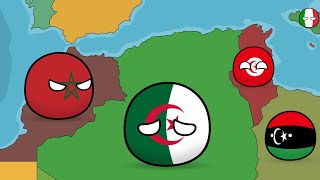 Countryballs  History of Morocco Algeria and Tunisia [upl. by Fritzie279]