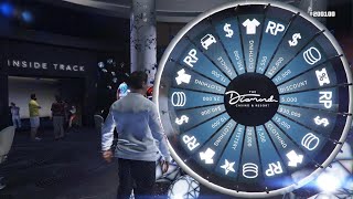 Spinning casino wheel Till i win podium vehicle GTA Online [upl. by Chiquia]