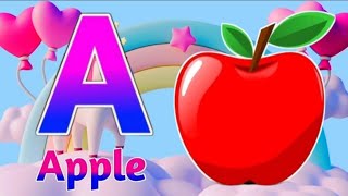 ABCD rhymes a for apple b for ball cartoon a for apple b for ball song video abcd cartoon video [upl. by Witcher]