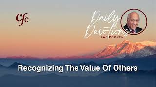 October 14  Daily Devotion  Recognizing The Value Of Others  Zac Poonen [upl. by Spatz]