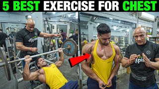 5 Best Exercise For Chest  How To Get Bigger Chest [upl. by Aket302]