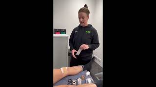 Knee Fat Pad Taping Tutorial [upl. by Euqnimod]