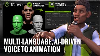 Animated Characters through Multilanguage Voices with iClone and Omniverse Audio2Face [upl. by Eilsil]