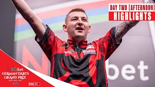 INTO THE THIRD ROUND Day Two Afternoon Highlights  2024 German Darts Grand Prix [upl. by Odelet]