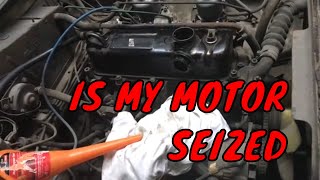 19745 MG MGB Motor Inspection Is my Engine Seized [upl. by Aronoel]