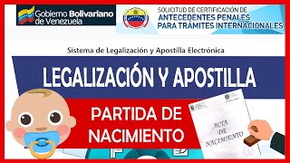 Cómo LEGALIZAR y APOSTILLAR Partida de Nacimiento ✅【ACTUALIZADO】 [upl. by Nyrac]