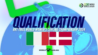 ITALY v DENMARK  BKT Tires World Womens Curling Championship 2024  Highlights [upl. by Eremaj482]