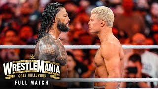 FULL MATCH  Roman Reigns vs Cody Rhodes — WWE Universal Championship Match WrestleMania 39 Sunday [upl. by Ambrosi695]