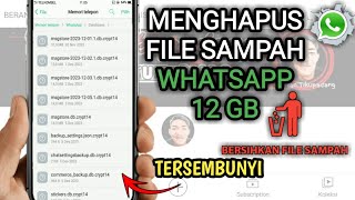 Menghapus File Sampah WhatsApp Tersembunyi ✔ bye bye lemott [upl. by Florida662]