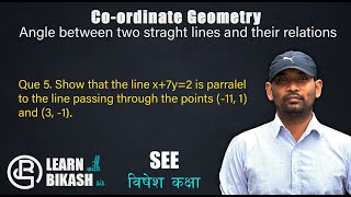 Question 5 Coordinate Geometry Angles between two st lines Opt MathSEE Grade 10 [upl. by Primavera208]