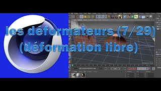 Tuto fr sur Cinema 4D  comprendre les déformateurs déformation libre [upl. by Breed]