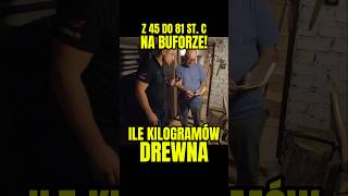 ZGAZOWANIE ILE POTRZEBA DREWNA ABY DOGRZAC BUFOR zgazowanie buforidrewno ogrzewanie buforciepla [upl. by Kerri]