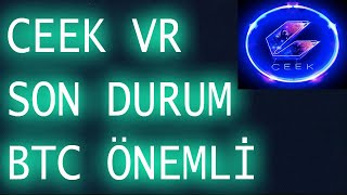 CEEK VR VE BİTCOİN ÖNEMLİ GELİŞMELER SON DURUM ceekvr bitcoin chilizcoin chz pepecoin ftt ftx [upl. by Talyah372]