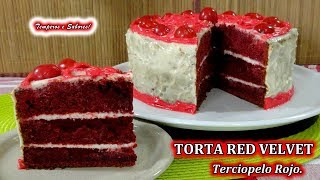 Cómo hacer Torta Red Velvet  Receta Fácil  Victoria Abanto [upl. by Ulyram526]