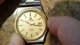 How to set the minute hand on a vintage Tissot PR516 Quartz watch [upl. by Ahteres]