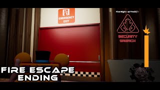 FNAF Five Nights At Freddys Security Breach  Fire Escape Vanny Unmasked I Ending 2 Star [upl. by Akehsat]