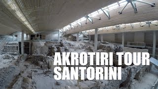 Akrotiri Ruins Full Walk Tour  Santorini Greece  Tourist Destination  Full HD [upl. by Hi36]