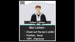 BOYS24 Profile BOY CARD  Ep 12 BOY LoUoonENGver [upl. by Juditha8]