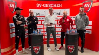 Pressekonferenz 13 Spieltag Heimspiel gegen Westfalia Osterwick [upl. by Ahsotan39]