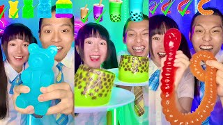 Random Emoji Jelly Gummy Food Challenge ASMR Compilation 🥵 Part1 [upl. by Thor45]