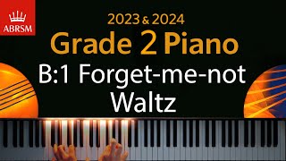 ABRSM 2023 amp 2024  Grade 2 Piano exam  B1 Forgetmenot Waltz  Stephen Duro [upl. by Aikrahs99]