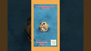 Gold Navarathnala Ring Inclusive of 22Cents GIA CERTIFIED DIAMOND [upl. by Dina395]