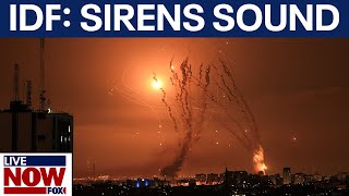 IsraelGaza conflict Hamas fires rockets into Tel Aviv  LiveNOW from FOX [upl. by Romilly]