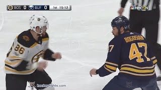 Kevan Miller vs Zach Bogosian Dec 19 2017 [upl. by Auhel]