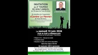 Tournoi de golf de lÉvêque 2024  Diocèse de TroisRivières [upl. by Mitzie339]