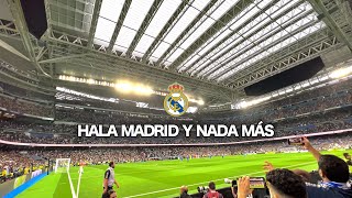 “Hala Madrid y nada más” cantado por primera vez en el Nuevo estadio Santiago Bernabéu 4K [upl. by Dulcia]