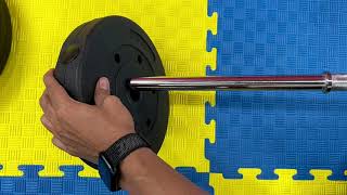 HAJEX PVC Weight Plates amp Barbell Bar [upl. by Ronoh]