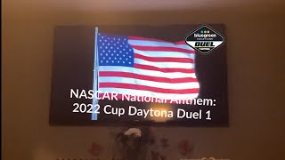 National Anthem For NASCAR Cup Series Bluegreen Vacations Duel Race 1 [upl. by Alaik]