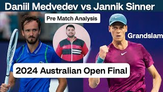 Daniil Medvedev vs Jannik Sinner Australian Open 2024 Final  Vikas Kohli Hindi Pre Match Analysis [upl. by Fokos]